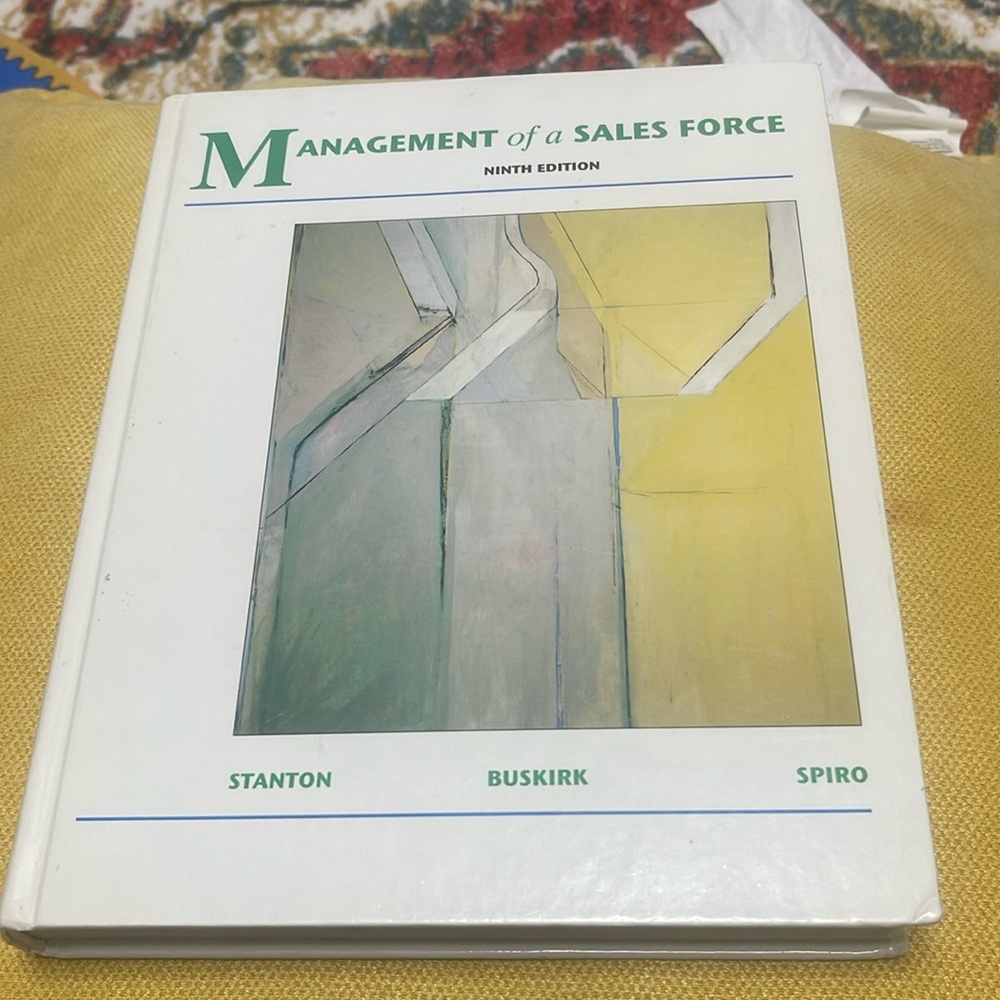 Management of a Sales Force (MCGRAW HILL/IRWIN SERIES IN MARKETING)